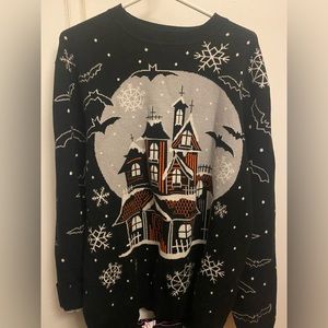 Foxblood Gothic winter house pullover sweater